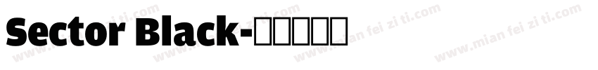 Sector Black字体转换